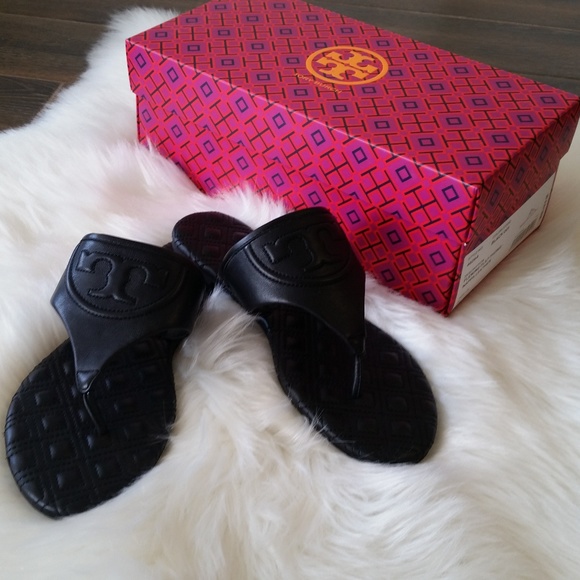 Tory Burch Shoes - B2G1 NIB Tory Burch Fleming Black Quilted Sandals